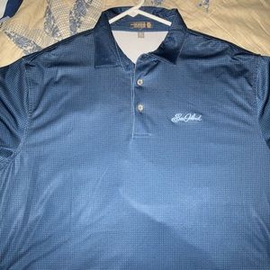 Blue XL Peter millar sea island golf shirt